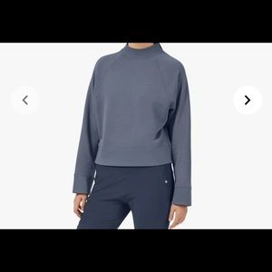 ON running sweatshirt gray/blue Sz M